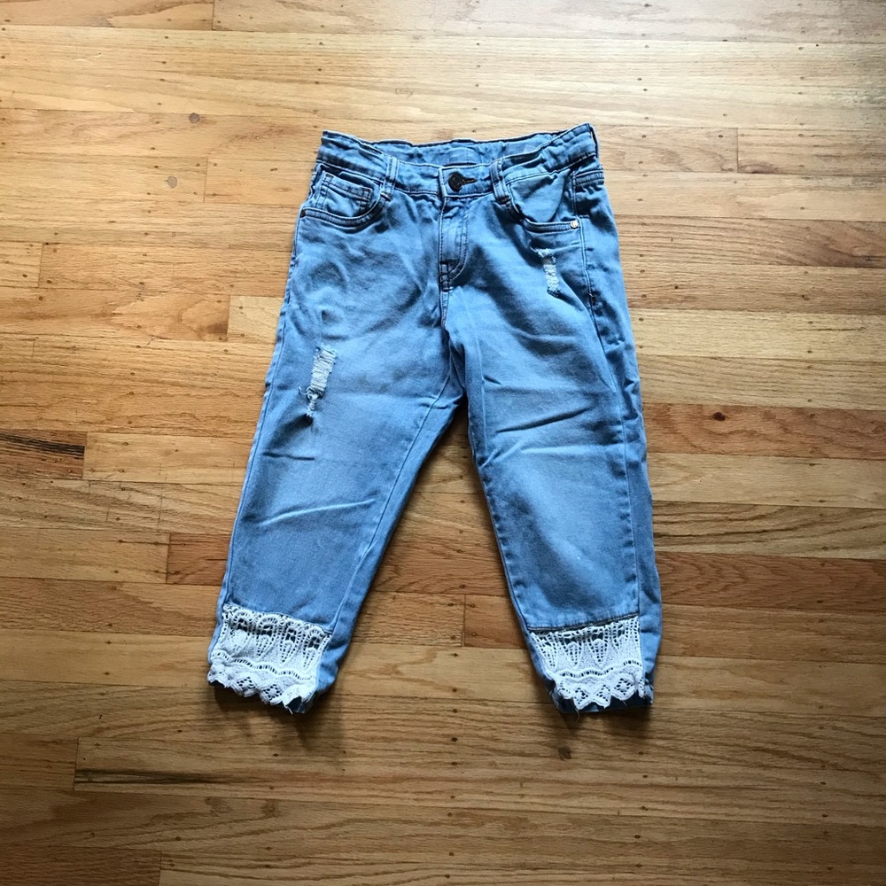 Knee length Ripped Jeans